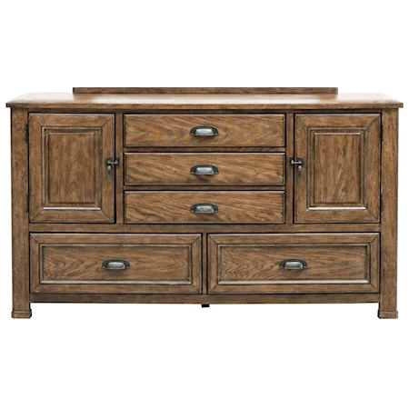 5 Drawer Dresser with 2 Doors